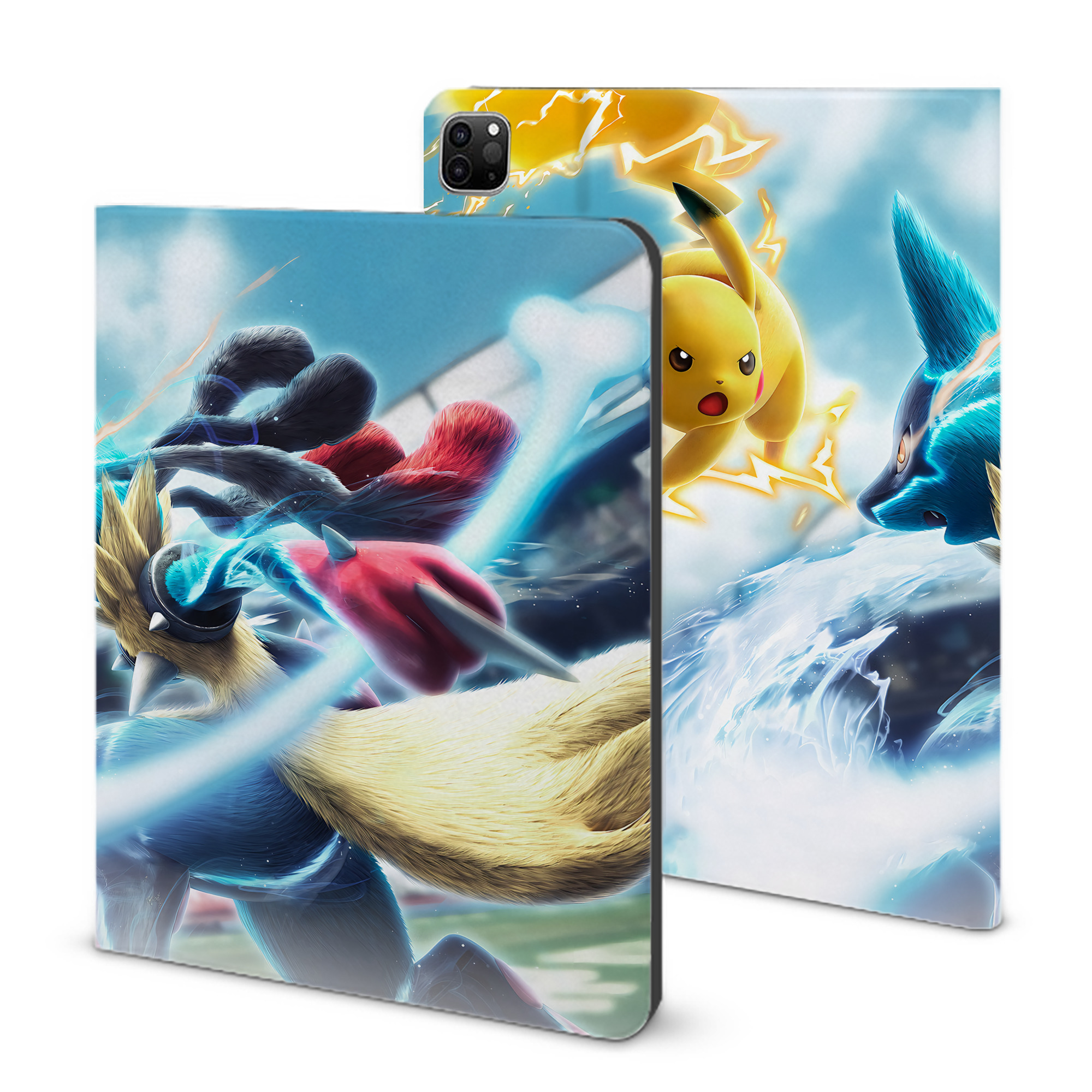（画像用） ポケットモンスター Pokémon IPad ケース ブック型 PUレザー TPU 耐衝撃 軽量 薄型 ペン収納なし 全面保護 IPad 各モデル対応